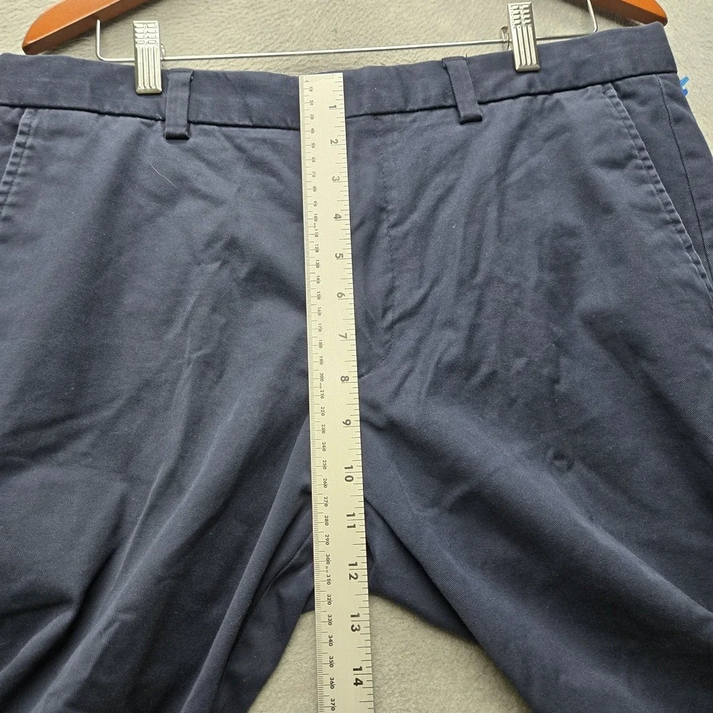 Banana Republic Men Pants 34X32 Navy Chino Twill Aiden Button 30